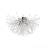 LED Ceiling Light Firework Pendant Vintage Lampshade Chandelier Crystal Droplets