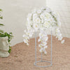 Single Artificial Flower Ball Wreath Topiary Orchid Roses Vine Plants Shop Decor