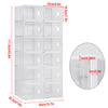 DIY Shoes Rack Cabinet Storage Organiser Interlocking Stackable Boxes PP Plastic