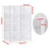 DIY Shoes Rack Cabinet Storage Organiser Interlocking Stackable Boxes PP Plastic