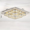 20-100cm Flush Mount Modern Square Ceiling Chandelier Crystal Light Lamp Pendant