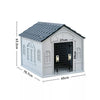 Weatherproof Indoor Outdoor Plastic Pet Puppy Dog House Dog Kennel Shelter Home