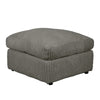 Corner Grey Jumbo Cord 6-7 Seater Modular Sofa with Spacious Footstool Included