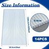 14 Pack 4mm Clear Polycarbonate Roofing Sheets Twinwall Panels Greenhouse Sheet
