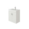 Cabinet Vanity Unit Sink Basin Bathroom Storage Unit Free Stand White Furniture