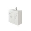 Cabinet Vanity Unit Sink Basin Bathroom Storage Unit Free Stand White Furniture