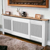 White Radiator Cover Cabinet Small Large Modern MDF Slat Wood Grill Furniture