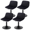 1/2/4x Adjustable Breakfast Bar Stool Gas Lift Swivel Velvet Padded Barstool Pub