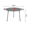 Griddle Hot Plate Cast Iron BBQ Grill Cooking Camping Hob Steaks Barbecue Party
