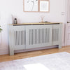 White Radiator Cover MDF Small Large Modern Wood Slat Grill Cabinet Furniture