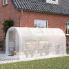 Walk-in Tunnel Greenhouse Gardening Planting Shed Door Window Vents Polytunnel