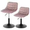 1/2/4x Adjustable Breakfast Bar Stool Gas Lift Swivel Velvet Padded Barstool Pub