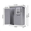 16x8 12x8 8x8FT Plastic Garden Tool Storage Shed Outdoor Lockable Bike Bin House