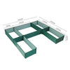 Garden Raised Bed Metal Planter Box Square/Rectangle Planting Trough Grow Beds