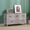 Fabric Cabinets Storage Unit Metal Frame Chest of Drawer Organiser Bedside Table