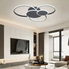 Modern LED Ceiling Light 3/5 Rings Chandelier Living Room Bedroom Pendant Lights
