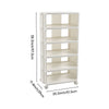 Shoe Rack with Wheels Entryway Hallway Shoes Organizer Storage Shelf Stand White