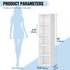White 2-5 Tier Cube Bookcase Display Bookshelf Storage Unit Shelving Wooden Rack