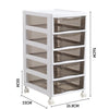 3-6Tier Plastic Chest of Drawers Bedside Cabinet Home Tidy Storage Shelving Unit