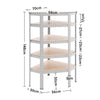 5 Tier Stainless Steel Shelving Unit Kitchen Metal Storage Shelf Garage Racking