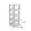 Stackable Shoe Rack Plastic Compact Hallway 4/5/6/7Tier Shoe Storage Shelf Stand