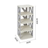 Stackable Shoe Rack Plastic Compact Hallway 4/5/6/7Tier Shoe Storage Shelf Stand