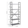 3/4/5 Tier Vertical Wooden Ladder Shelving Shelf Retail Display Storage Bookcase