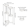 2-5 Tiers Bamboo Plant Stand Corner Flower Pot Holder Display Shelf Rack