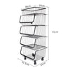 Stack Basket Rack 3/4/5 Tier Fruit Vegetable Holder Storage Bath Kitchen Trolley