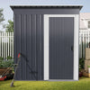Large 8/6x4ft Outdoor Cabin Shed Plastic Garden Tools Storage House with Window