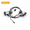 Indoor Outdoor Hanging Lighting Decoration String Light / Festoon Pole