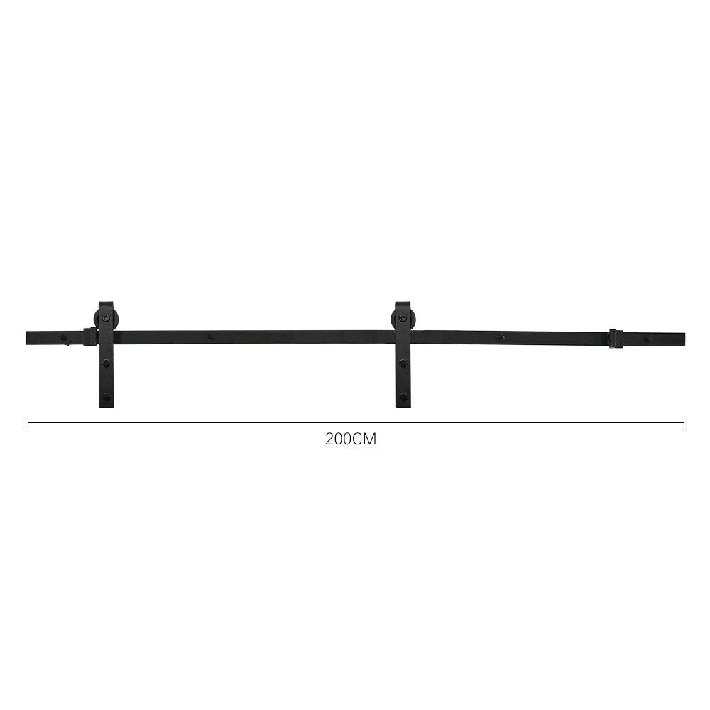 Wood Barn Door Sliding Door Divider Hardware Kit 6-7FT / Door with Track Kit Use