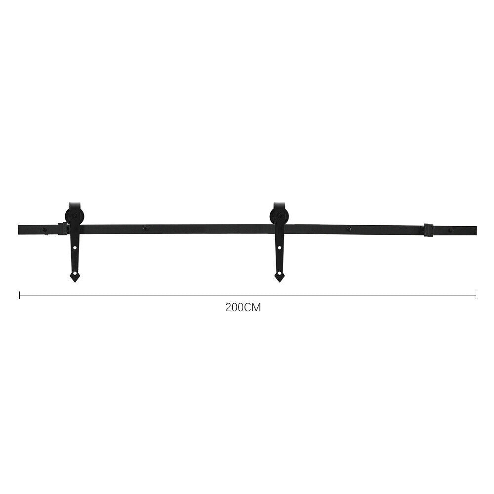 Wood Barn Door Sliding Door Divider Hardware Kit 6-7FT / Door with Track Kit Use