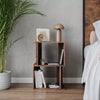 Modern Side Sofa Couch Small End Table Rustic Coffee Narrow Slim Furniture Unit
