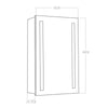 60/70/80cm Bathroom LED Mirror Lights Cabinet with Shaver socket, Demister,Touch