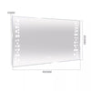 Illuminated LED Bathroom Mirror Cabinet Demister/Sensor/Bluetooth/Clock IP44