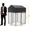 Outdoor Large Dog Kennel Pet House Puppy Training Run Cage PlayPen w/ Shed Cover