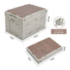 Outdoor Camping Folding Wooden Lid Car Storage Box Picnic Food Hiking Container