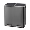 Dual/Tri Step Stainless Steel Double Bucket Trash Can Rubbish Pedal Bin