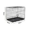 Dog / Cat Cage Puppy Training Crate Pet Carrier Small Medium Large Metal Cages