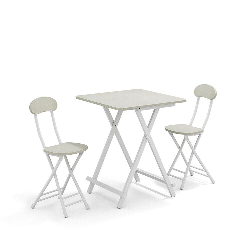 Folding Table & Chairs Breakfast Bar Kitchen Dining Room 3/5 Piece Furniture Set
