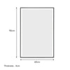 Illuminated Bathroom Mirror with LED Lights Demister Touch Sensor Wall Mounted