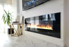 NEW 2025 UHD Electric MEDIA WALL Glass FIRE White Black Grey 50, 60, 72, 78 Inch
