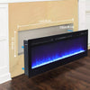 2023 Electric Wall Mounted LED Fireplace 12 Color Wall Inset Into Fire 40 50 60"