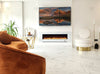 NEW 2025 UHD Electric MEDIA WALL Glass FIRE White Black Grey 50, 60, 72, 78 Inch