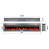 37/40/50/60/70inch Electric Fireplace LED Wall Mounted Inset Fire Remote Heater