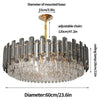 Luxury Crystal LED Ceiling Light Living Room Accent Chandelier Lamp Easy Install