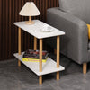 Simple Coffee Table White Sofa Side Table End Table for Living Room Modern