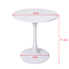 2 Sizes 60cm/80cm White Round Dining Table Kitchen Room Furniture Bistro Table