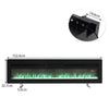 37/40/50/60/70inch Fireplace Inset Fire Electric LED Wall Mounted Remote Heater